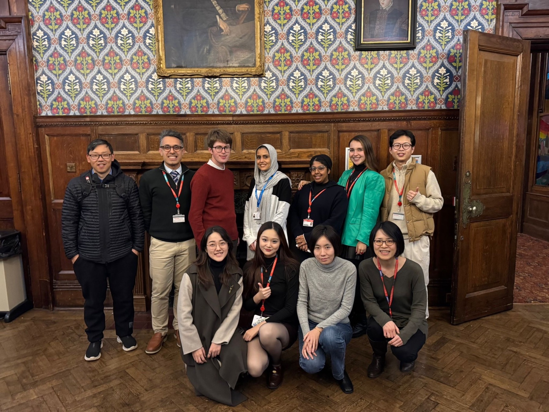Lidan Liu with research colleagues at King's College London